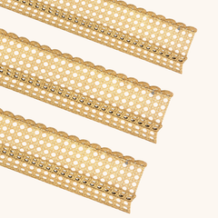 Cane-style mahjong racks by Lucky Daughters