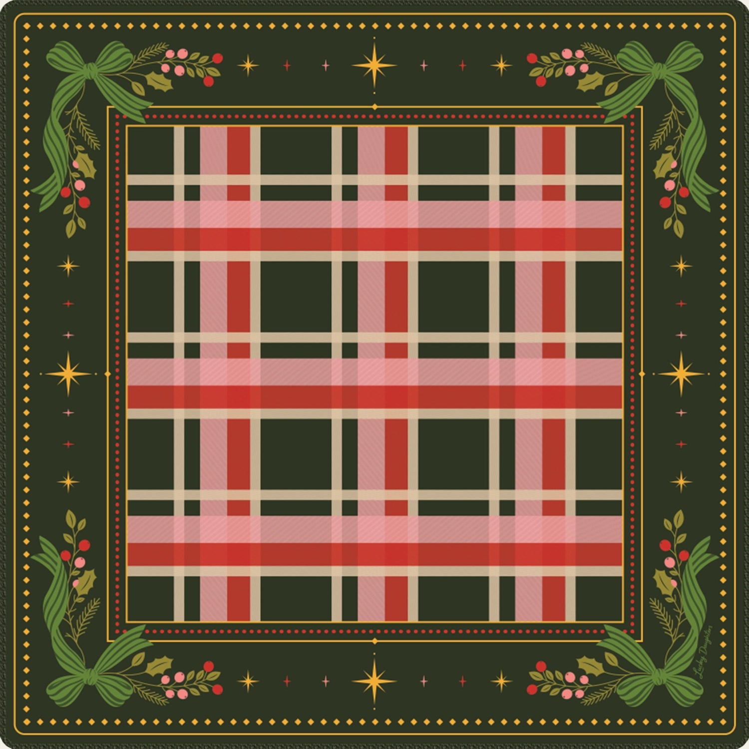 Home For The Holidays mahjong mat by Lucky Daughters
